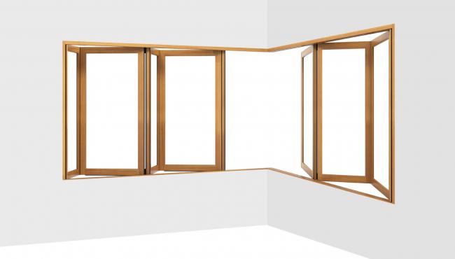 Without a corner post to interrupt the view you can enjoy the vistas beyond with the Centor 257 Integrated Cornerless Folding Window